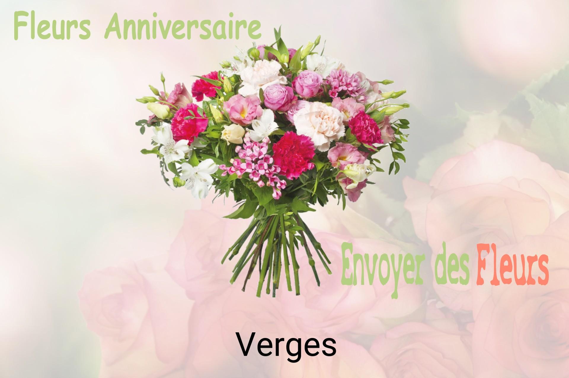 Bouquet de fleurs d’anniversaire livré à Verges
