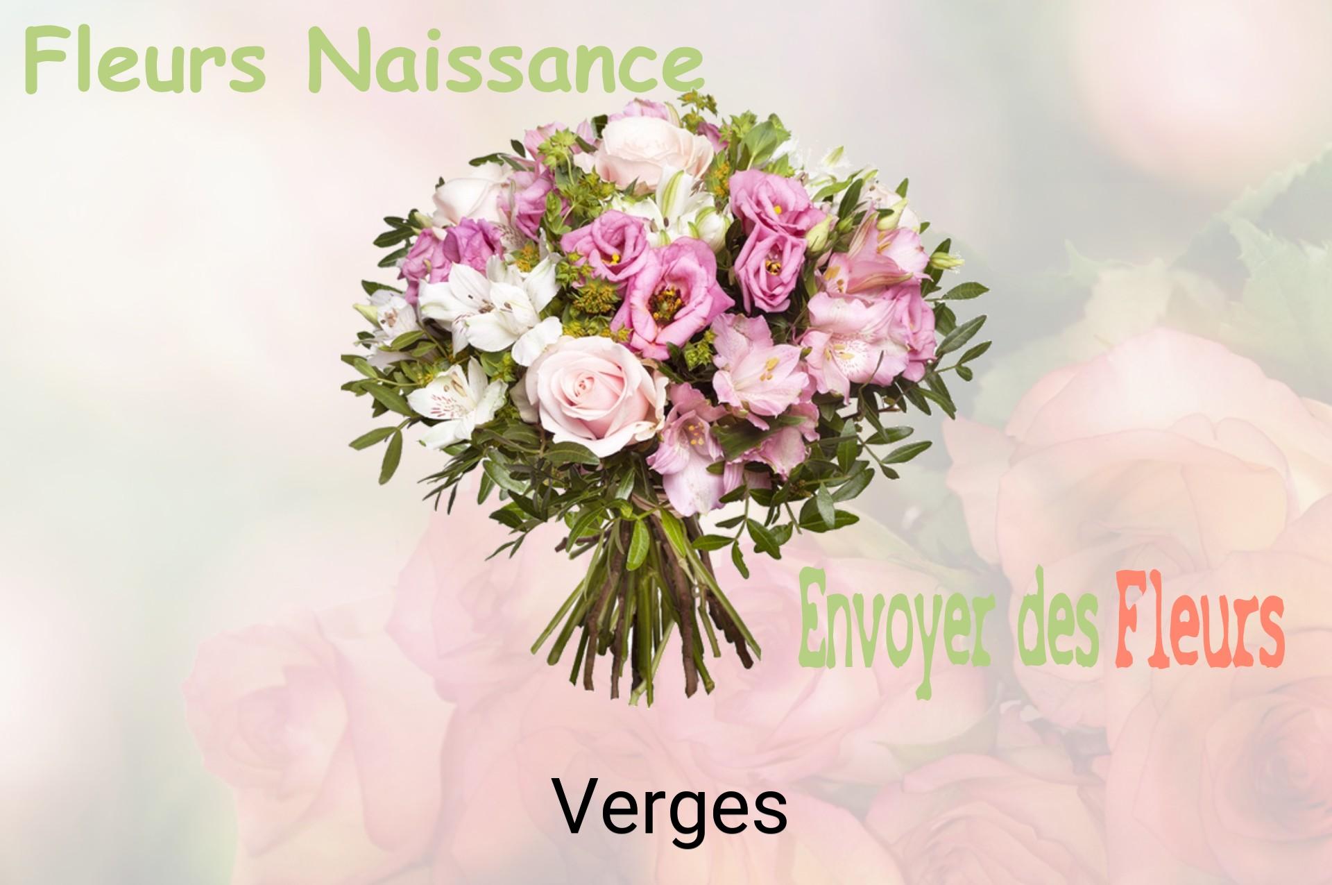 Bouquet de fleurs de naissance livré à Verges